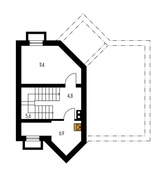 Floor plan of basement - HARMONIA 38